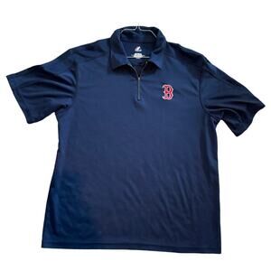 Majestic BOSTON RED SOX shirt, size XL, 1/4 zip, short sleeve